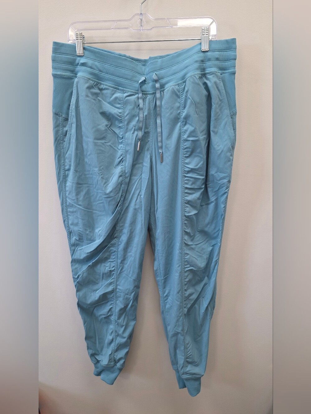 Lululemon Dance Studio Lined Joggers Women’s 14 Blue Drawstring Pants
